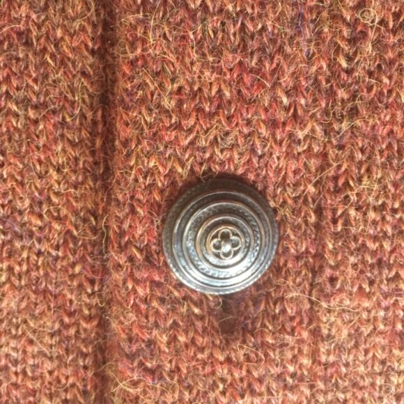 Alpaca Cardigan Auburn Size M - Picture 6 of 9